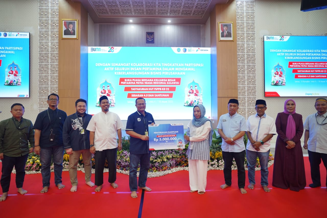Pertamina Patra Niaga Regional Sulawesi Berbagi Kebersamaan di Bulan Penuh Berkah