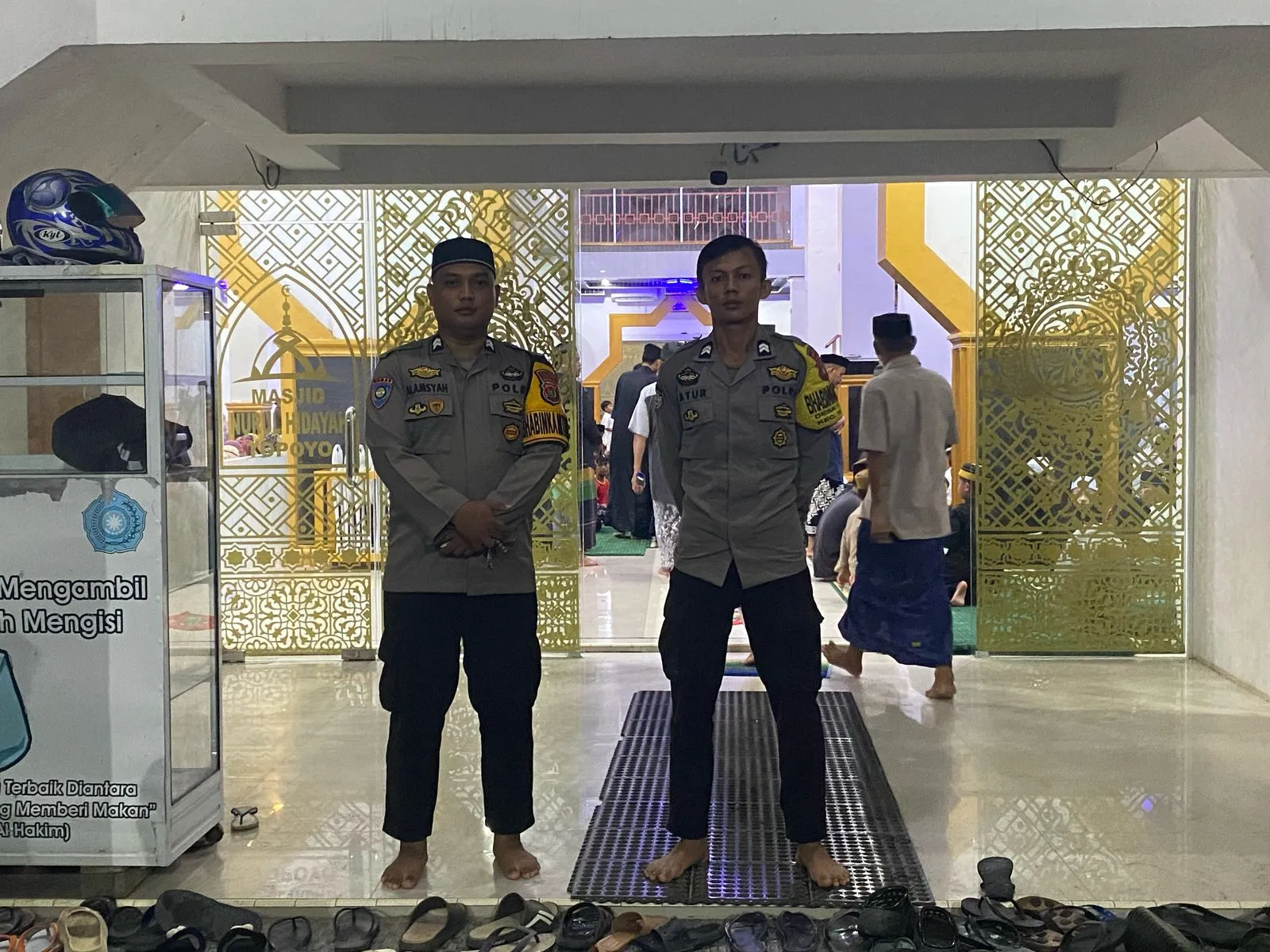 Polsek Topoyo Amankan Safari Ramadhan Gubernur Sulawesi Barat di Masjid Raya Nurul Hidayah