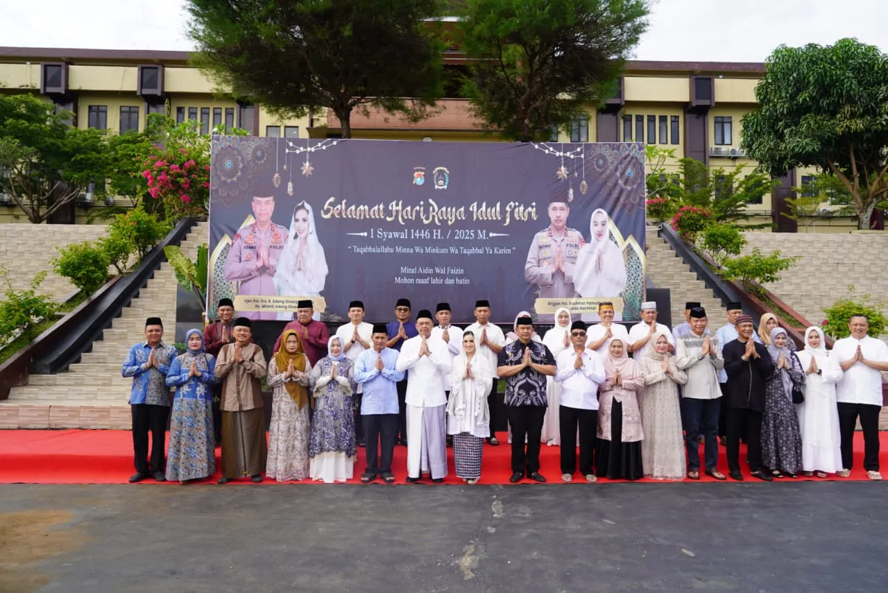 Gemuruh Takbir di Polda Sulbar Sambut Idul Fitri 1446 H