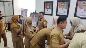 Perkuat Silaturahmi Pegawai dan Mitra Kerja, Diskominfo Sulbar Halal bihalal Hari Pertama Kerja Pasca Libur Lebaran