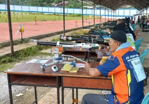 Kejuaraan Menembak Bupati Cup I Berlangsung Lancar dan Aman di Stadion Manakarra