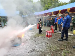 Pertamina Patra Niaga Sulawesi Gelar Safety Drill Penanggulangan Kebakaran di Wilayah Ring 1 AFT Hasanuddin Desa Baji Mangngai