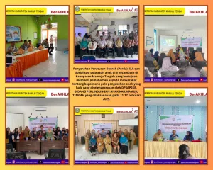 Kegiatan Penyerahan Peraturan Daerah (Perda) tentang Kabupaten Layak Anak (KLA) Serta Sosialisasi Pola Asuh Anak di Lima Kecamatan Tahun 2025