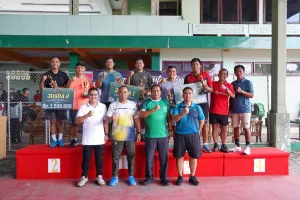 Danrem 142/Tatag Raih Juara 1 Tenis Kelompok Prestasi di HUT ke-68 Kodam XIV/Hasanuddin