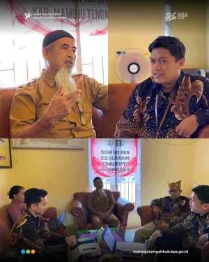 Koordinasi Desa Cantik: BPS Mamuju Tengah Disambut Antusias di Desa Salupangkang