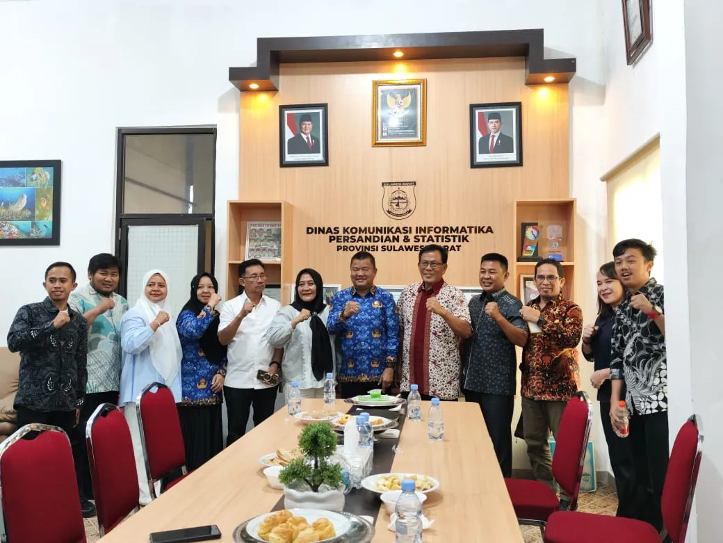 TerimaKunjungan Komisi I DPRD Sulteng, Kominfo Sulbar Bagi Informasi Mekanisme Seleksi Calon Komisioner KIP