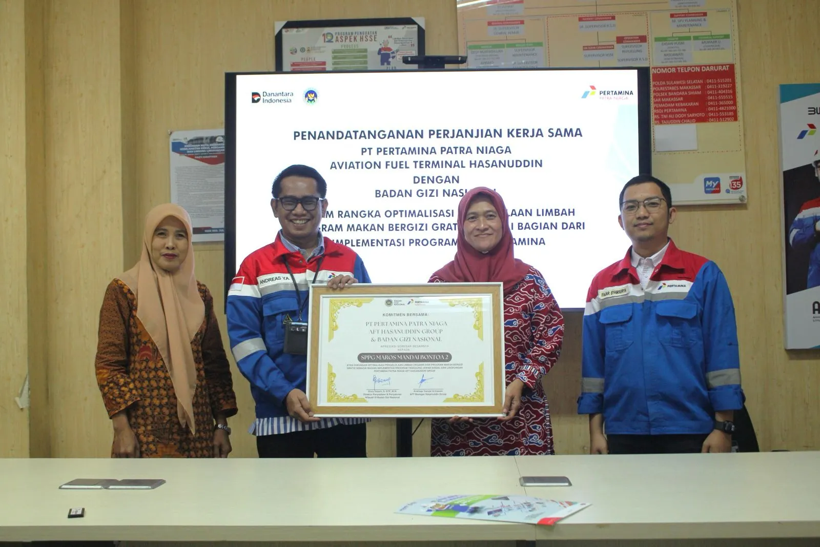 Pertamina Patra Niaga AFT Hasanuddin Jadi Pelopor Pengelolaan Limbah Program Makan Bergizi Gratis di Indonesia