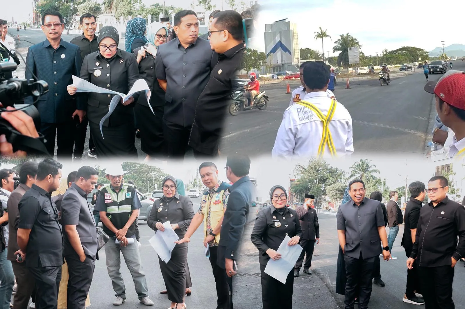 Bupati Mamuju Beserta Anggota DPRD  Meninjau Langsung Rekonstruksi Jalan Yos Sudarso, Pastikan Progres Sesuai Target