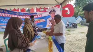 Pemprov Sulbar Gelar Pasar Murah di Sekitaran Stadion Manakarra, Pergerakan Harga Beras Mengalami Penurunan