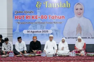 Gubernur Suhardi Duka Hadiri Dzikir Bersama, Ajak Warga Isi Kemerdekaan dengan Pembangunan Moral