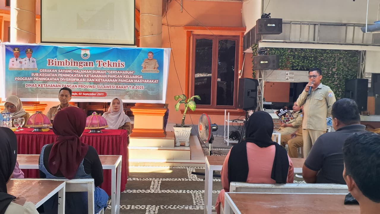 Tingkatkan Ketahanan Pangan Keluarga, Distapang Sulbar Gelar Bimtek Gerakan Sayang Halaman Rumah