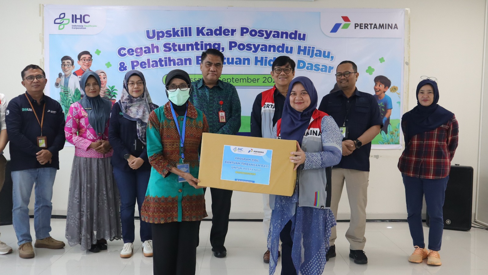 Pertamina Patra Niaga dan Pertamedika IHC Hadirkan Program CSR Posyandu Hijau, Pelatihan Bantuan Hidup Dasar dan Upskilling Kesehatan di Makassar