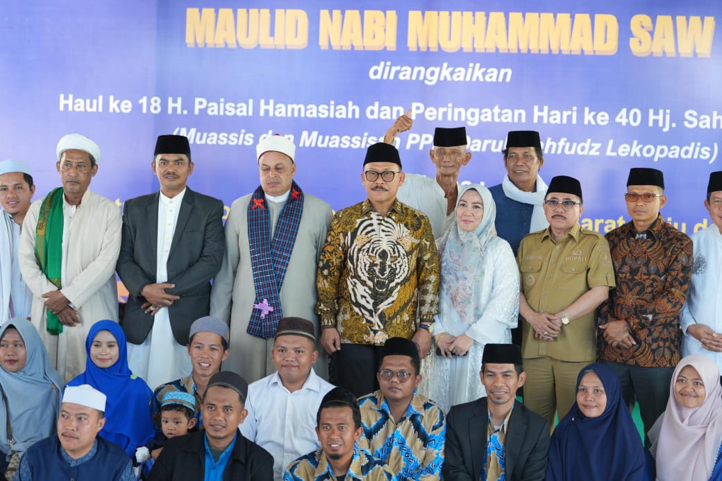 Gubernur Suhardi Duka Hadiri Maulid Nabi di Ponpes Darul Mahfudz, Tekankan Pentingnya Iman dan Integritas