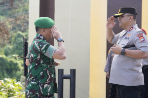 Kapolda Sulbar Sambut Pangdam XXIII Palaka Wira di Mapolda, Perkuat Sinergitas Jaga Kondusivitas Daerah