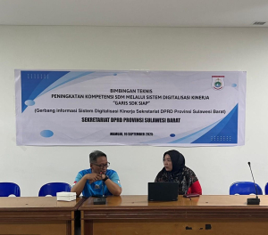 Bimtek “Garis SDK Siap”, Sekretariat DPRD Sulbar Dorong Peningkatan Kompetensi SDM Berbasis Digital