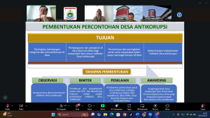 Inspektorat Sulbar Ikuti Rapat Persiapan Penilaian Desa Antikorupsi Bersama KPK