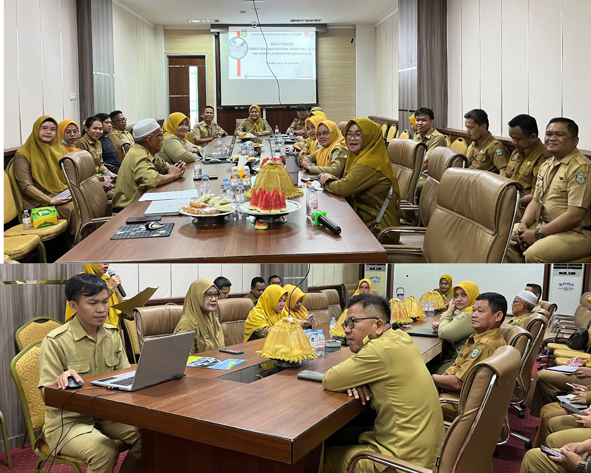 Pemerintah Kabupaten Mamuju Tengah Menyelenggarakan Rapat Reviu Domain Kebijakan Internal SPBE dan Domain Layanan SPBE Tahun 2025
