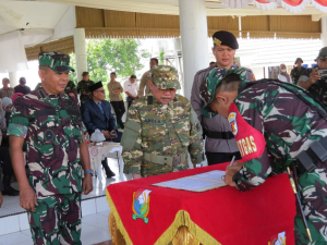 Kasrem 142/Tatag Hadiri Upacara Pembukaan TMMD ke-126, Wujud Nyata Sinergi TNI dan Rakyat Bangun Desa